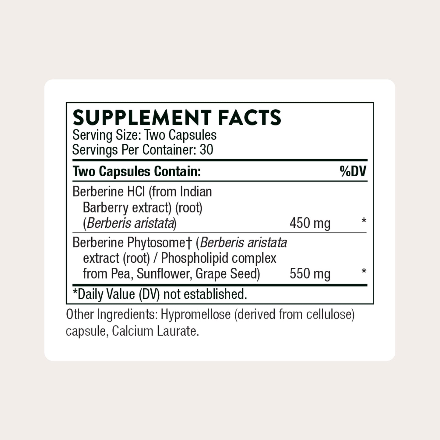 THORNE Berberine Dual Action with Phytosome Plus | Heart & GI Support