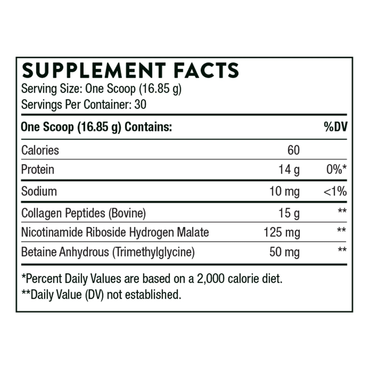 THORNE Collagen Fit – Collagen Peptides with Nicotinamide Riboside 30 Servings