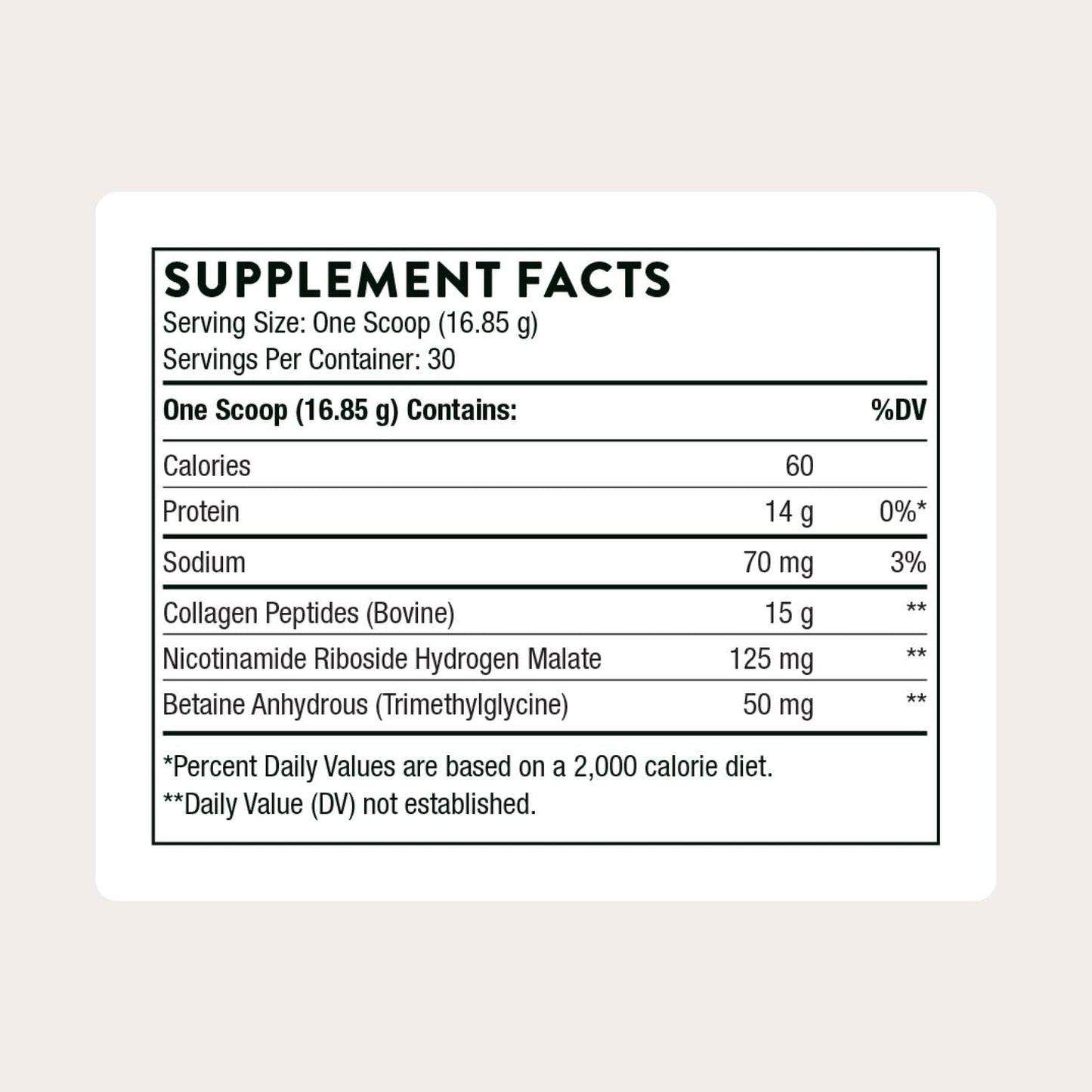 THORNE Collagen Fit – Collagen Peptides with Nicotinamide Riboside 30 Servings