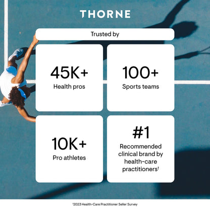 THORNE Creatine – Micronized Creatine Monohydrate Powder, 5 g Serving, 180 Servings, NSF Certified for Sport