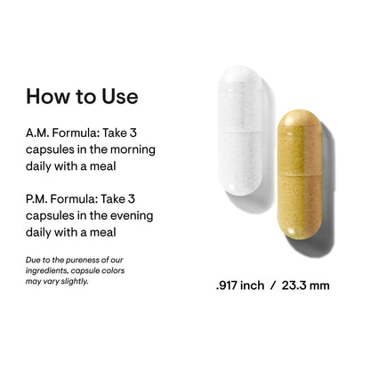 Thorne Multi-Vitamin Elite AM & PM – 180 Capsules