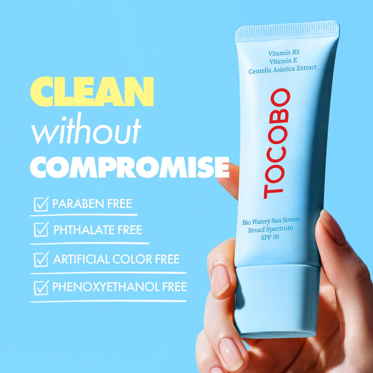 TOCOBO Bio Watery Sunscreen SPF 50 — Serum-Like Formula - Calm Era