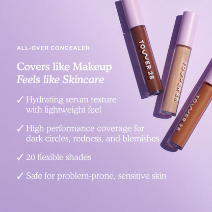Tower 28 Swipe Serum Concealer – Hydrating Medium-Full Coverage (Shade 6.0 IE)