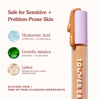 Tower 28 Swipe Serum Concealer – Hydrating Medium-Full Coverage (Shade 6.0 IE)