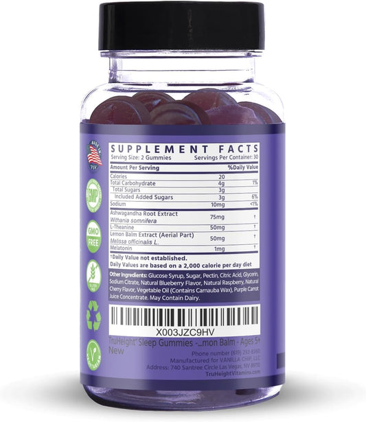 TruHeight Sleep Gummies for Kids & Teens – Natural Growth Sleep Aid