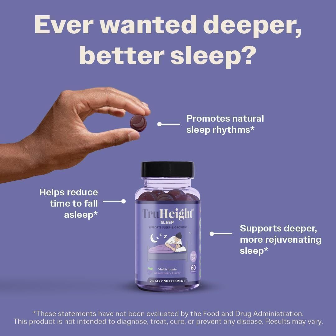TruHeight Sleep Gummies for Kids & Teens – Natural Growth Sleep Aid