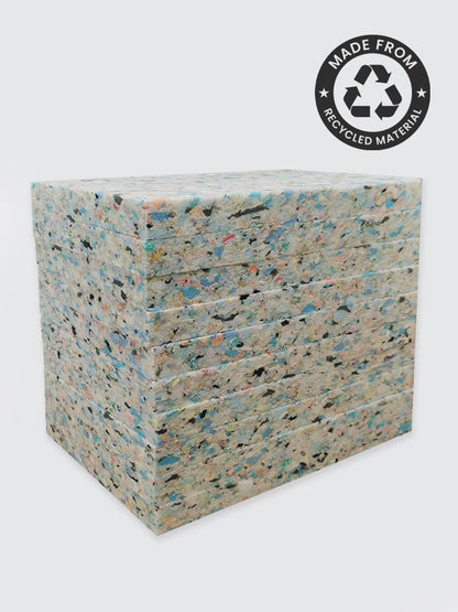Recycled Chip Foam Half Yoga Blocks — 10 Pack