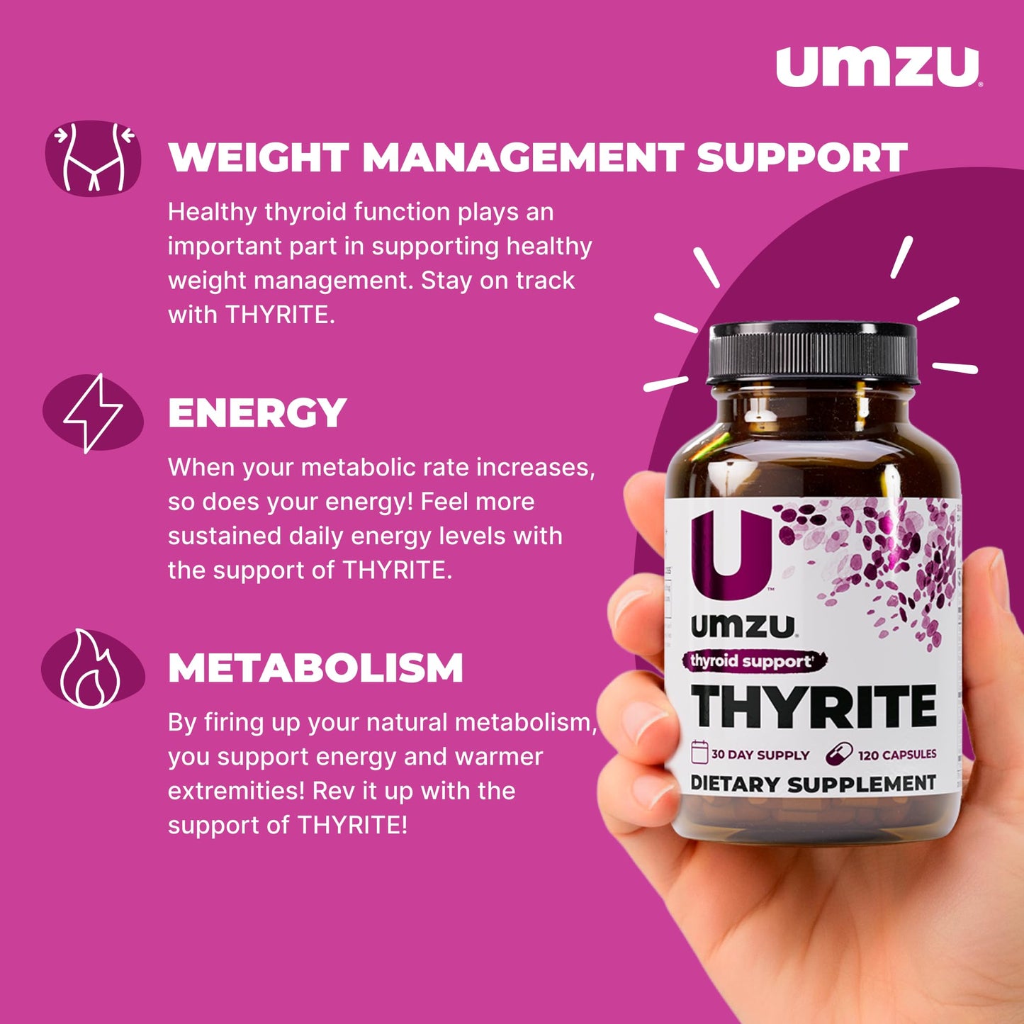 UMZU Thyrite Thyroid Support — 120 Capsules
