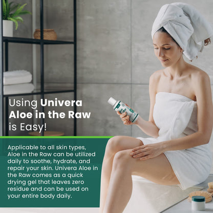 Univera Aloe in the Raw — 100% Organic Aloe Vera Gel, 4oz - Calm Era