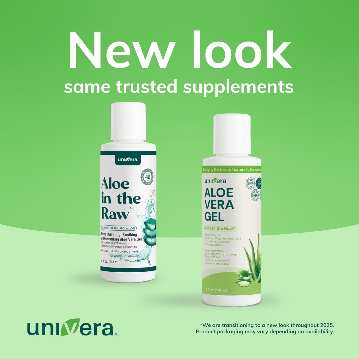 Univera Aloe in the Raw — 100% Organic Aloe Vera Gel, 4oz - Calm Era