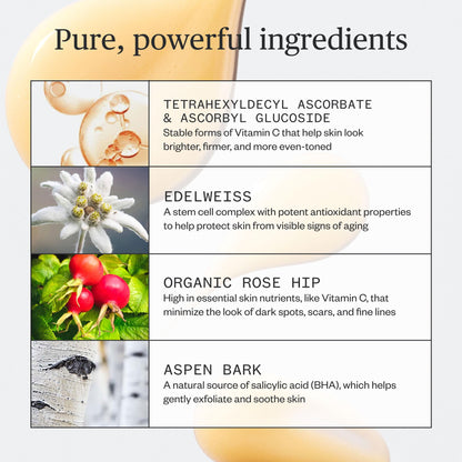 Ursa Major Brighten Up Vitamin C Serum – Vegan, Cruelty-Free, 1 oz
