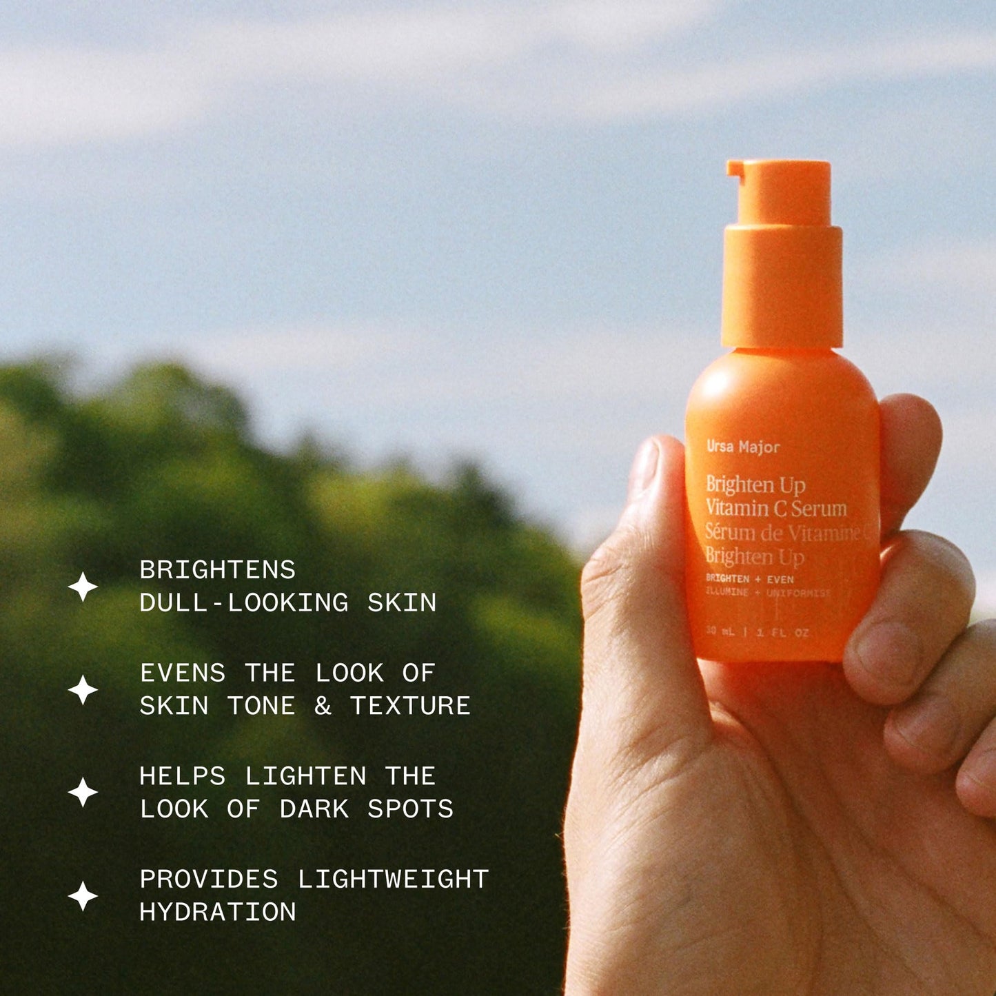 Ursa Major Brighten Up Vitamin C Serum – Vegan, Cruelty-Free, 1 oz
