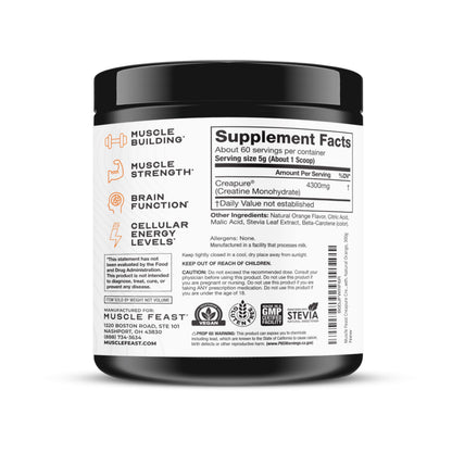 Muscle Feast Creapure Creatine – Orange 300g
