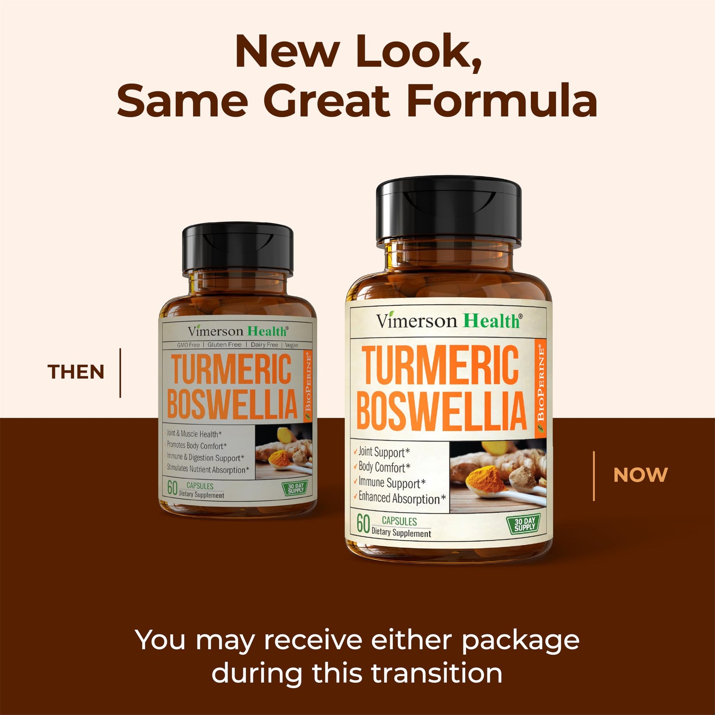 Vimerson Health Turmeric Curcumin with Boswellia & Ginger – 95% Curcuminoids | 2-Pack