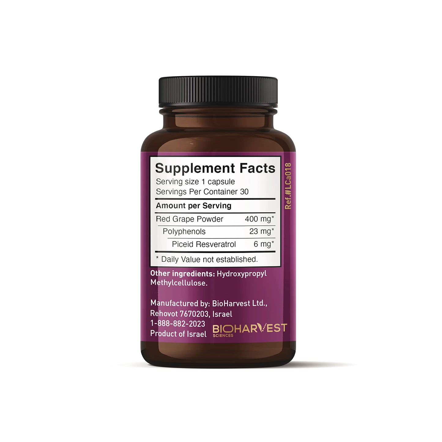 VINIA Piceid Resveratrol – Blood Flow & Heart Health | 30 Capsules
