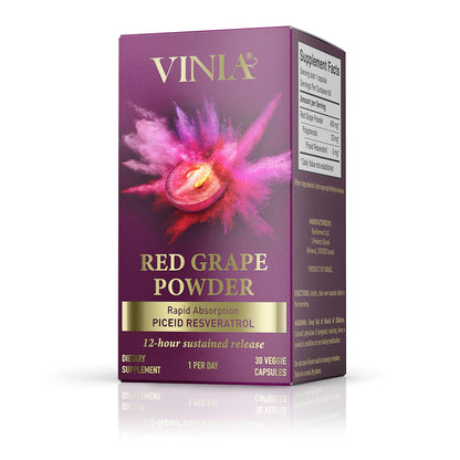 VINIA Piceid Resveratrol – Blood Flow & Heart Health | 30 Capsules