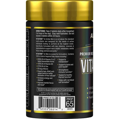 AllMax Vitaform Multi-Vitamin for Men — 60 Tablets