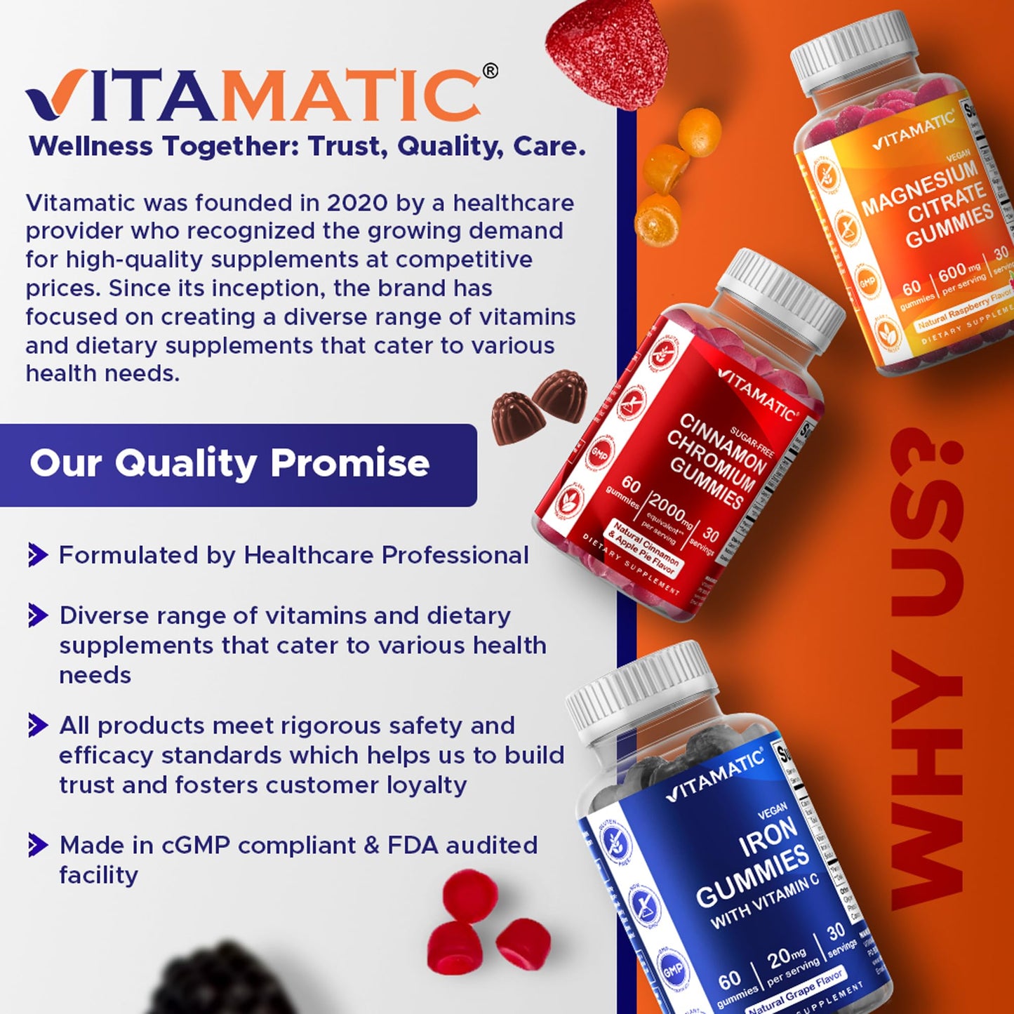 Vitamatic Sugar Free Kids Melatonin Gummies 1mg — 90 Count