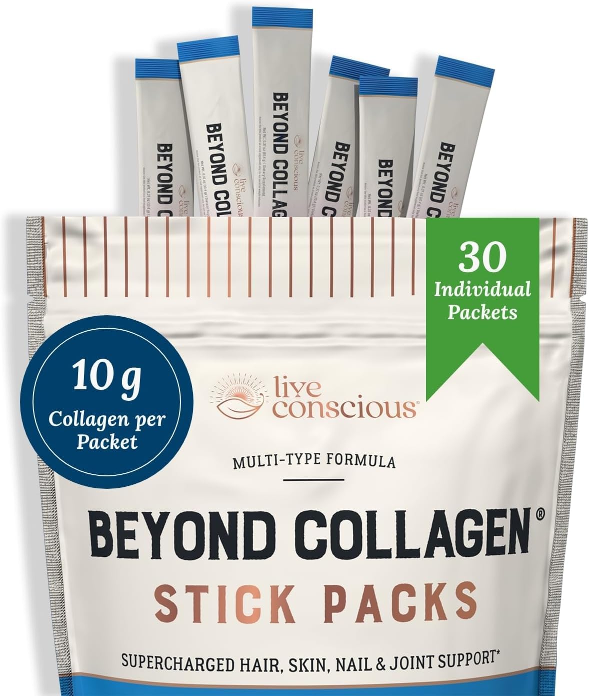 Live Conscious Beyond Collagen Peptides Packets – 30 Pack 2pk