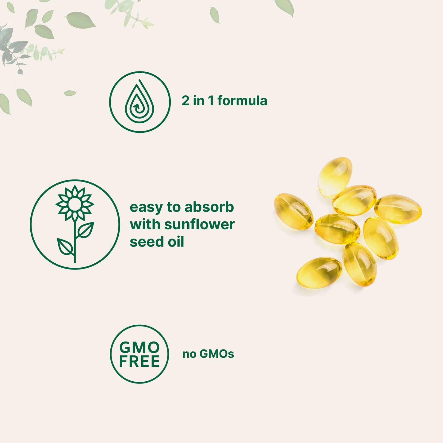 Micro Ingredients Vitamin D3 5000IU + K2 MK-7 100mcg | 2-Pack 600 Softgels