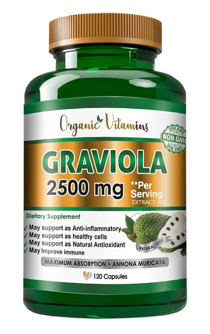 VITAMISAN Graviola Soursop Capsules — 120 Count, Made in USA