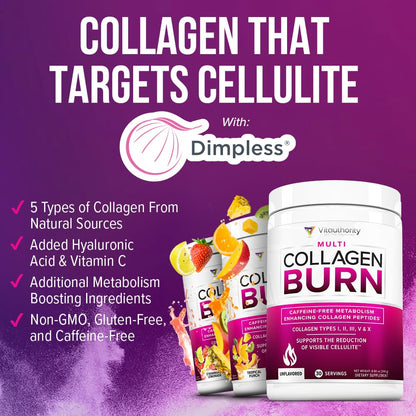 Vitauthority Collagen Peptides Powder – Chocolate, 25 Servings | Hair Skin Nails