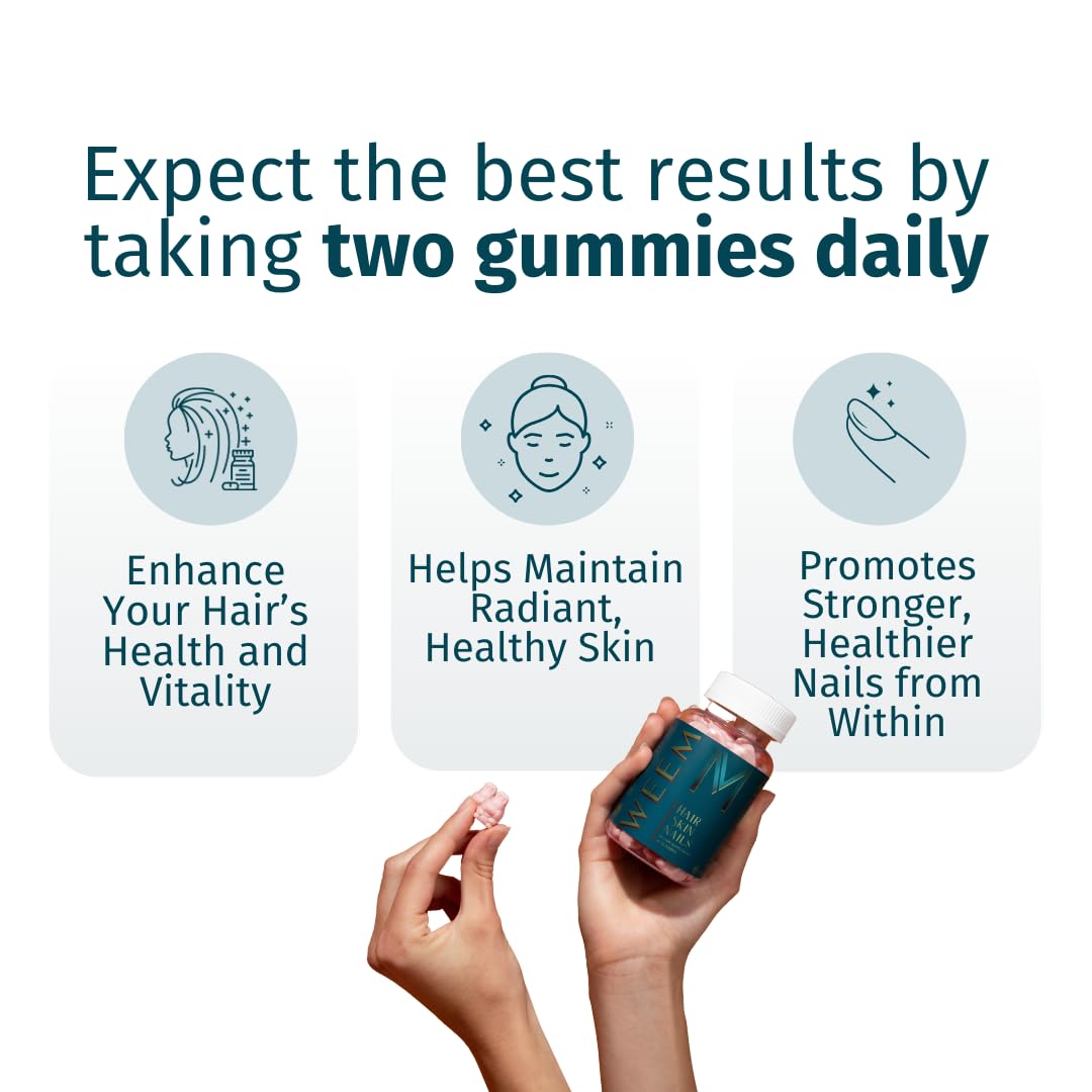 WEEM Hair, Skin & Nails Gummies — Extra Strength