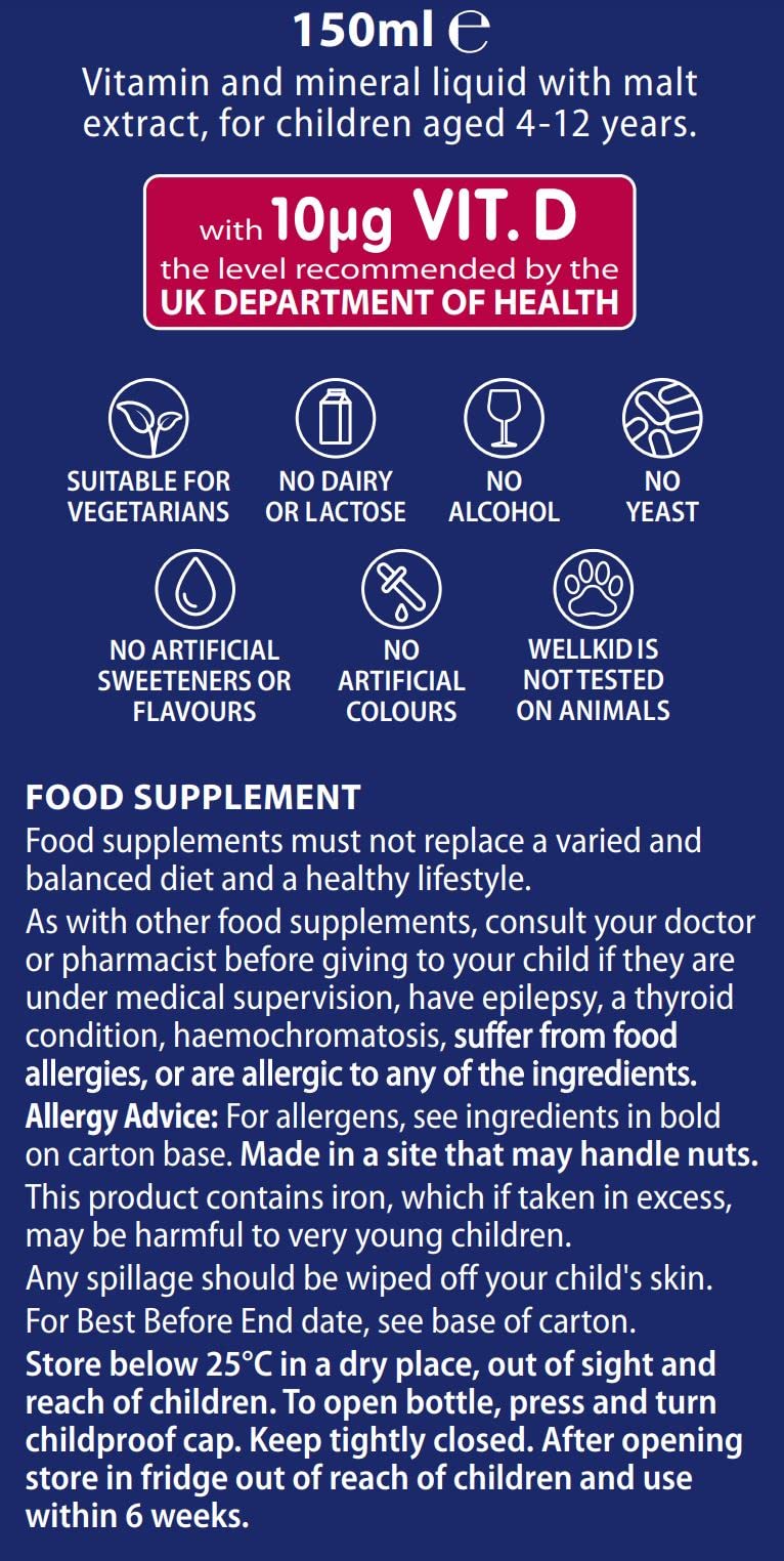 Wellkid Multi-Vitamin Liquid 150ml — Vitabiotics