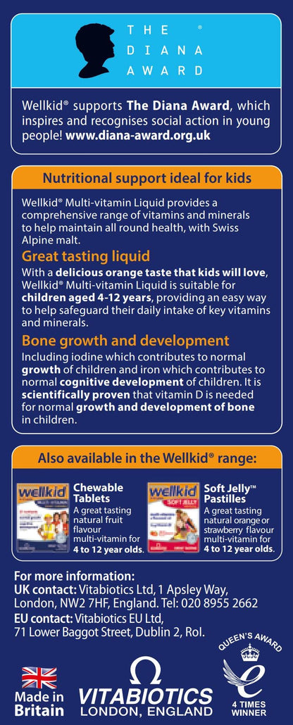 Wellkid Multi-Vitamin Liquid 150ml — Vitabiotics