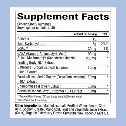 WonderSleep Mushroom Gummies for Sleep & Relaxation 60 Count
