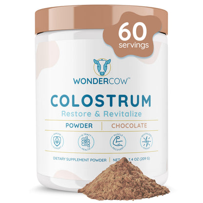 WonderCow Colostrum Powder – Chocolate | 60 Servings