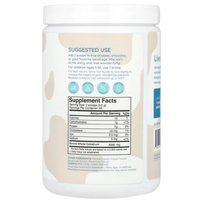 WonderCow Colostrum Powder – Chocolate | 60 Servings