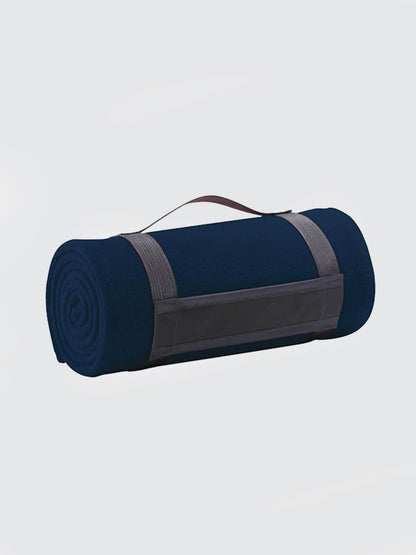 Plaid Fleece Yoga Blanket — Pill-Resistant 220gsm