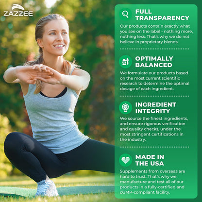 Zazzee Organic Moringa 20:1 Extract 20,000mg | 120 Vegan Capsules