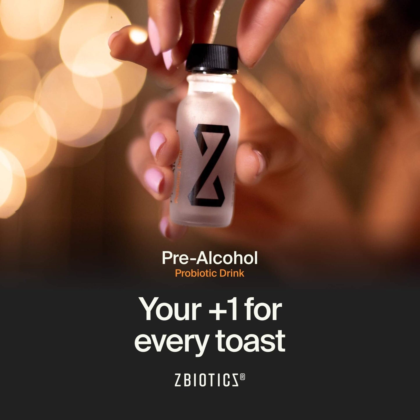 ZBiotics Pre-Alcohol Probiotic Drink – 50 Pack, 0.5 fl oz Bottles