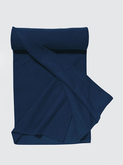 Plaid Fleece Yoga Blanket — Pill-Resistant 220gsm